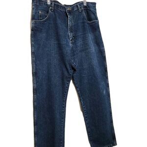 Wrangler Denim Jeans Mens Size 42x32 Blue